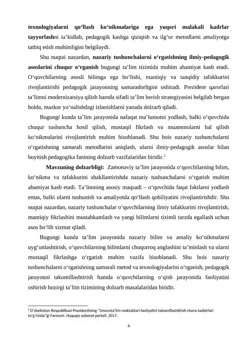 NAZARIY TUSHUNCHALARNI O‘RGATISHNING ILMIY-PEDAGOGIK ASOSLARI 3