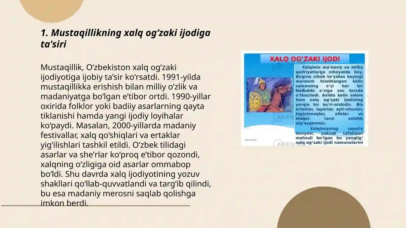 Akademik Litseylarda Xalq Og‘zaki Ijodi Fanining O‘qitilishidagi O‘ziga Hos Tamoyillari 3