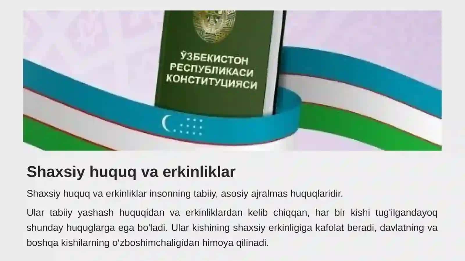 Shaxsiy huquq va erkinliklarning mohiyati va turlari 3