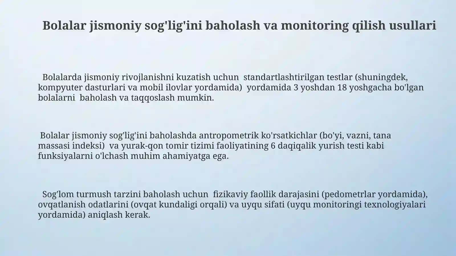 Bolalar jismoniy nazariyasi va texnalogiyalari fanining rivojlanish tizimi 3