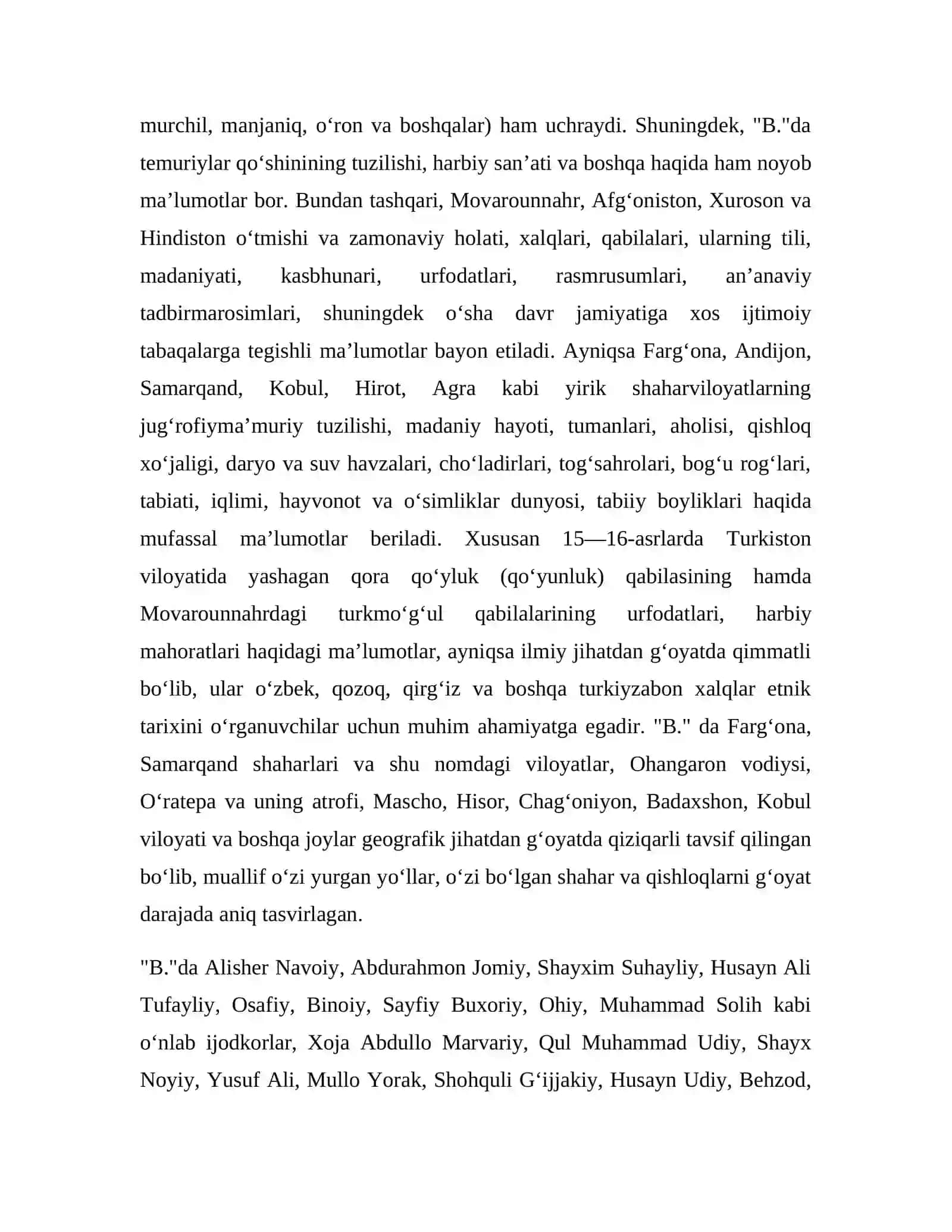 Mеmuаr аsаrlаrgа хоs хususiyatlаr. “ Bоburnоmа” аsаri misоlidа 3