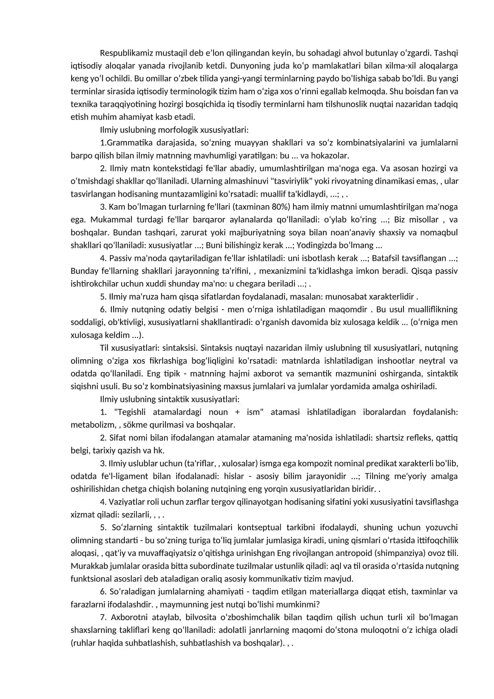 Ilmiy uslub va sohaviy terminlar 3