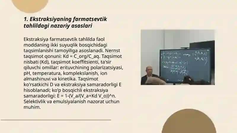 Ekstraksiyani farmatsevtik tahlilda qo’llanilishi 3