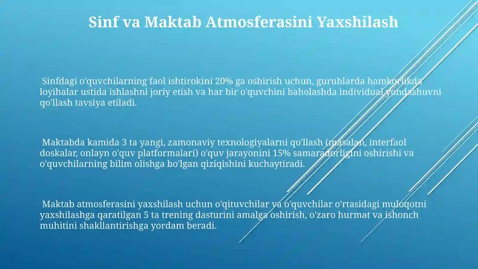 Sinf raxbarining tarbiyaviy foliyati samadorligini oshirish 3