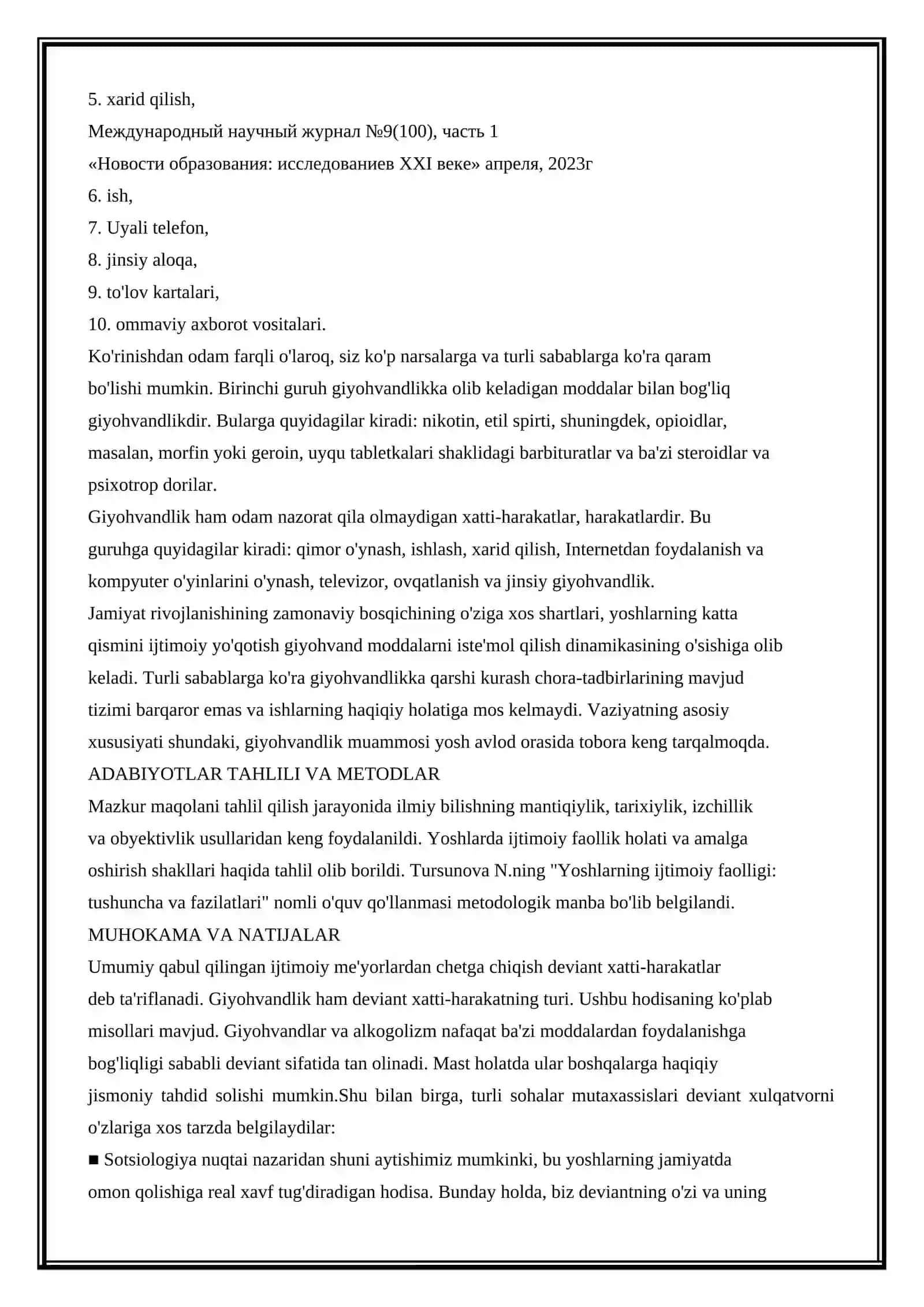 KIMYOVIY QARAMLIK TURLARI 3