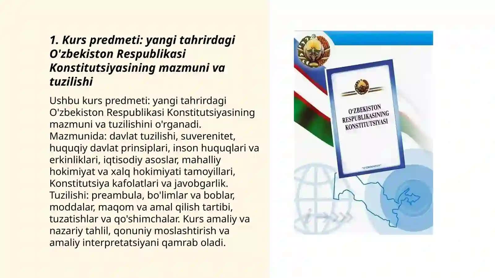 Yangi tahrirdagi Ôzbekiston Respublikasi Konstitutsiyasi 3