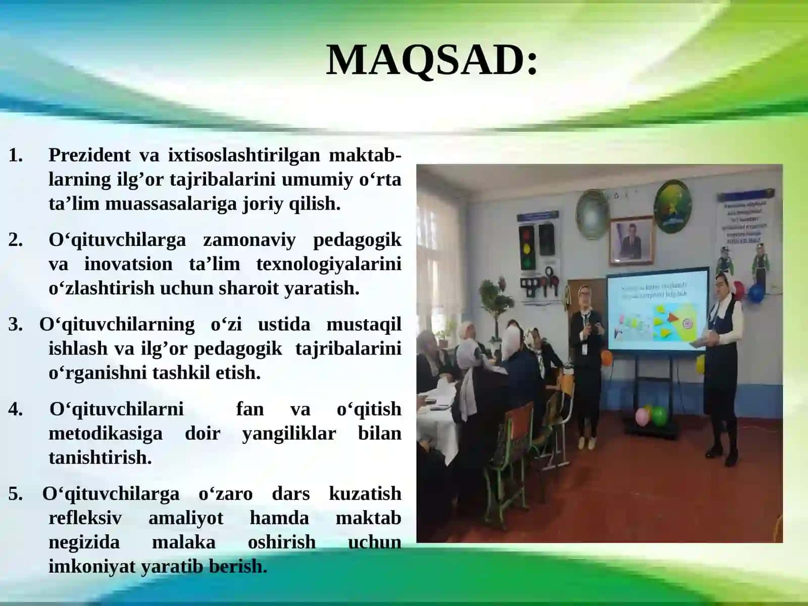 Pedagoglarni kasbiy rivojlantirish sharoitida yetakchi fan o‘qituvchilarining ish samadorligini oshirish. 3