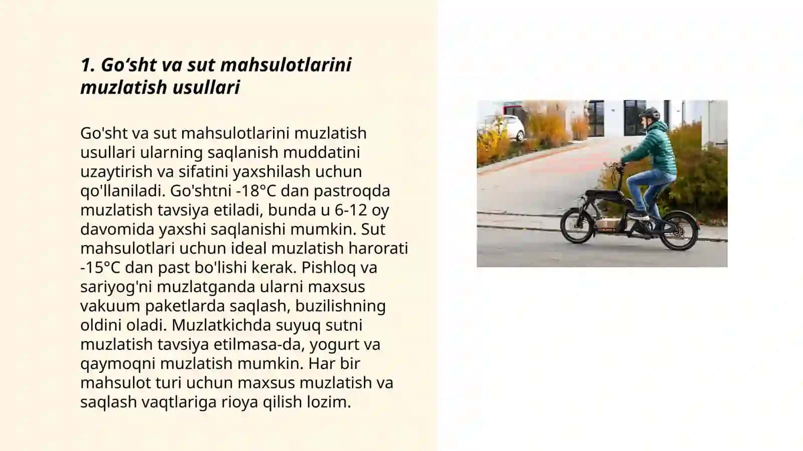 Goʻsht va sut mahsulotlarni saqlash 3