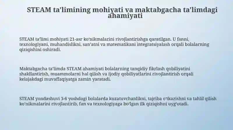 STEAM Ta'limi 3