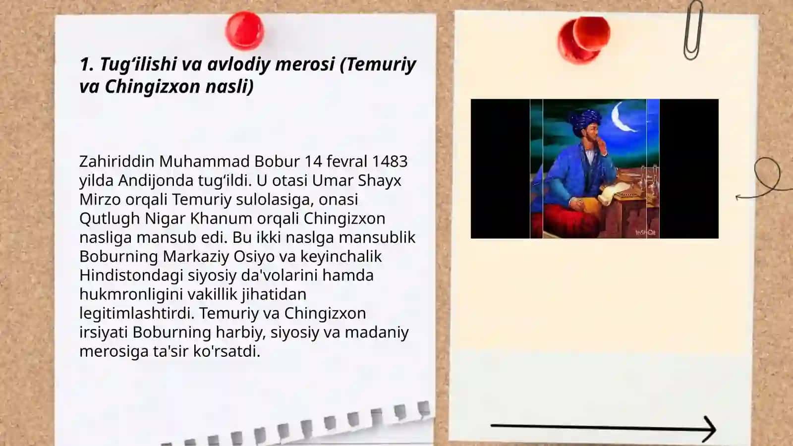 Zahiriddin Muhammad Boburning hayoti va ijodi 3