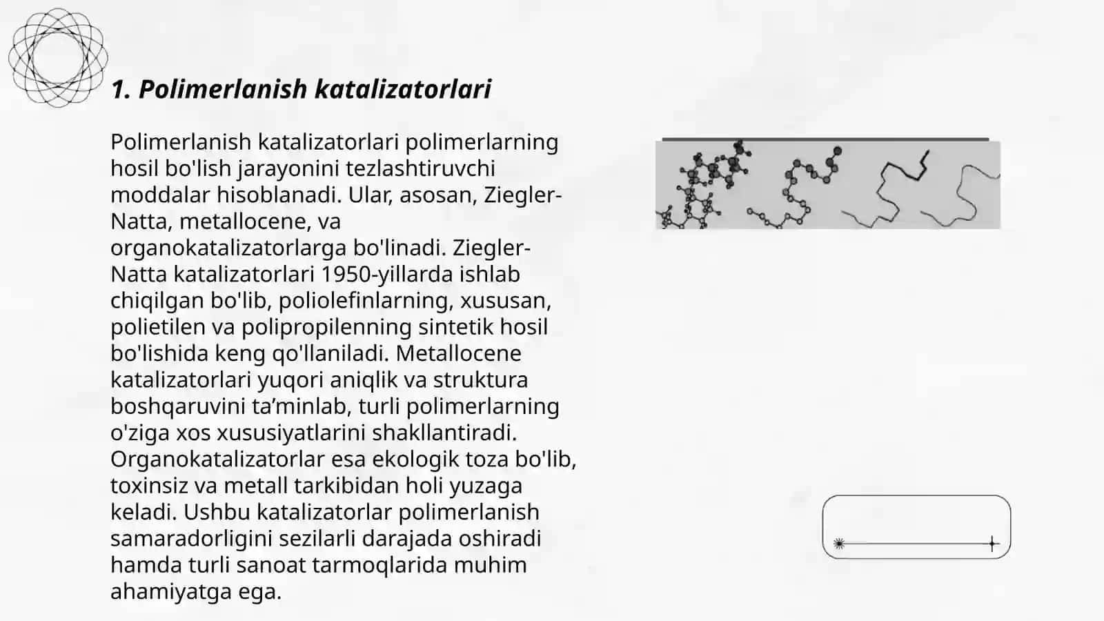 Polimerlanish reaksiyasi tezligini boshqarish imkoniyatlari 3