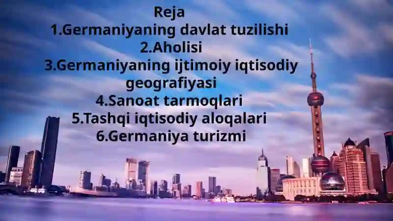 Germaniyaning ijtimoiy-iqtisodiy geografiyasivaturizmi 3