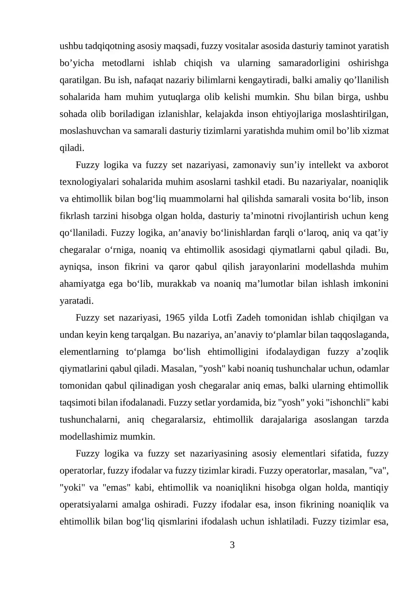 Fuzzy vositalar asosida dasturiy taminot yaratish 3