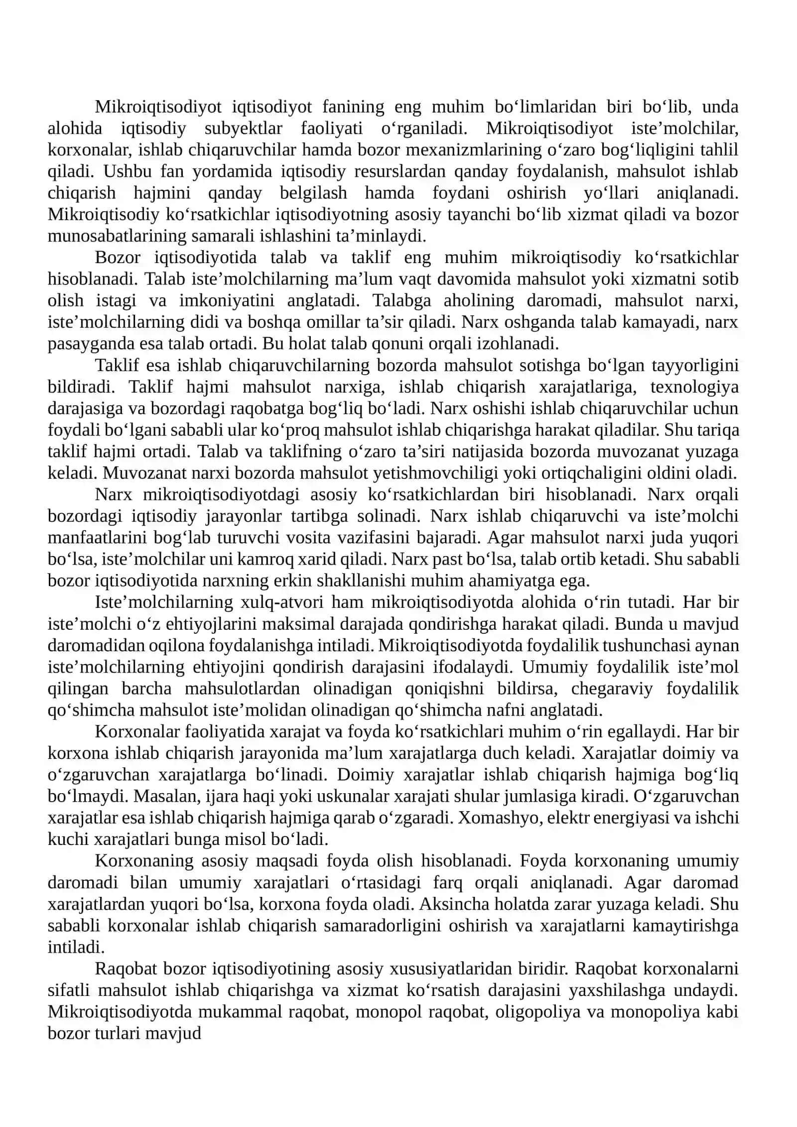 Asosiy mikroiqtisodiy ko‘rsatkichlar 3