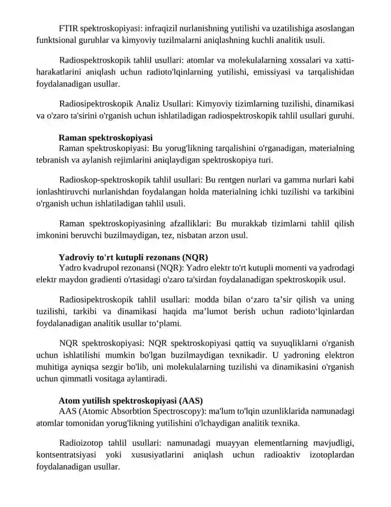 Radiosipektroskopik Analiz Usullari 3