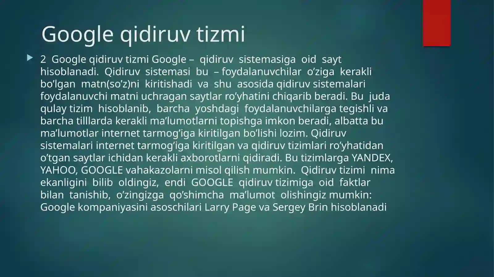 Googleqidiruvtizmi 3