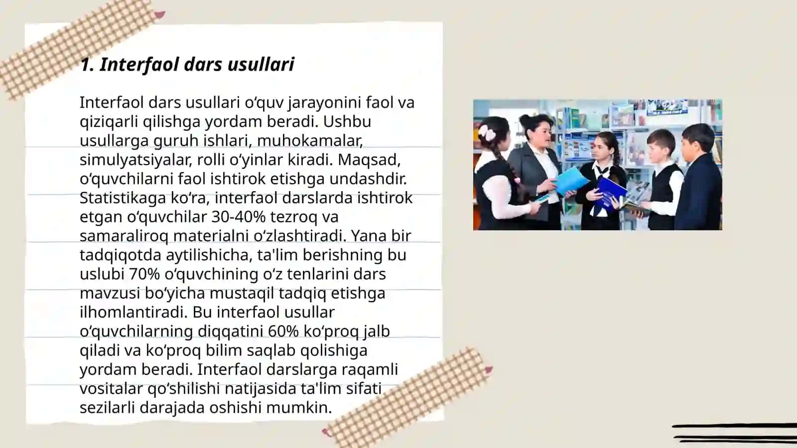 Òquvchilar bilim sifatini oshirish va sinifda intizomni mustahkamlash 3
