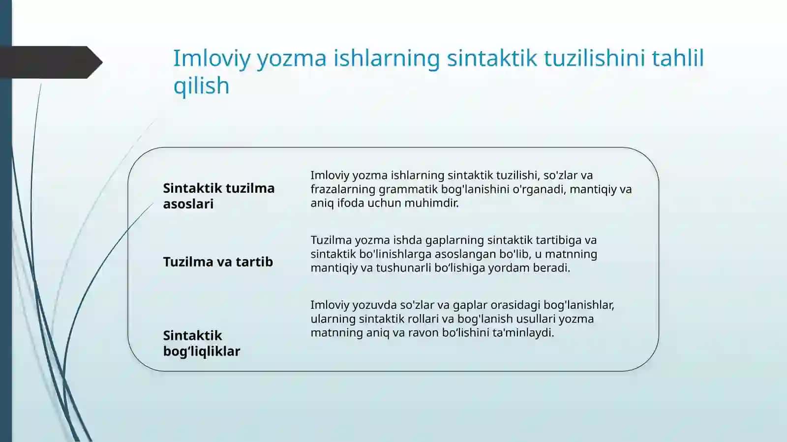 Imloviy yozma ishlari 3