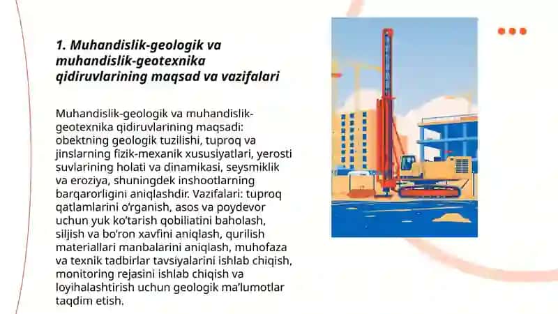Muhandislik-geologik va muhandislik-geotexnika qidiruvlari 3