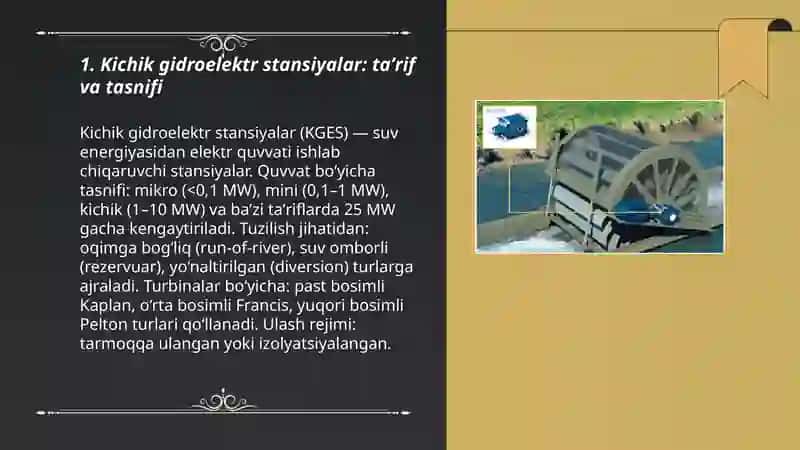 Kichik gidroelektr stansiyalar 3