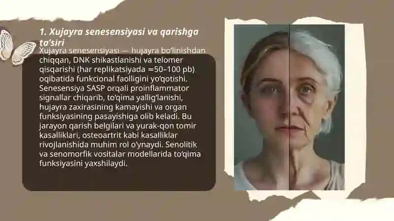 Qarishning biologik aspektlari. Uzoq umr ko’rish maummolari 3