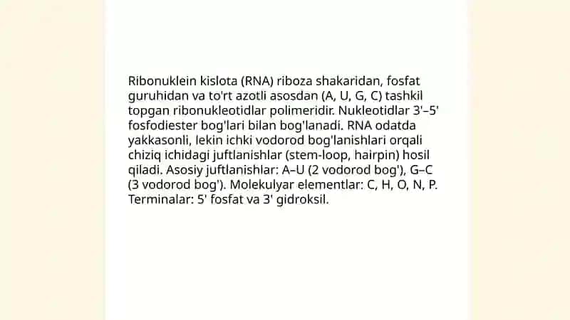Ribonuklein kislotalar 3