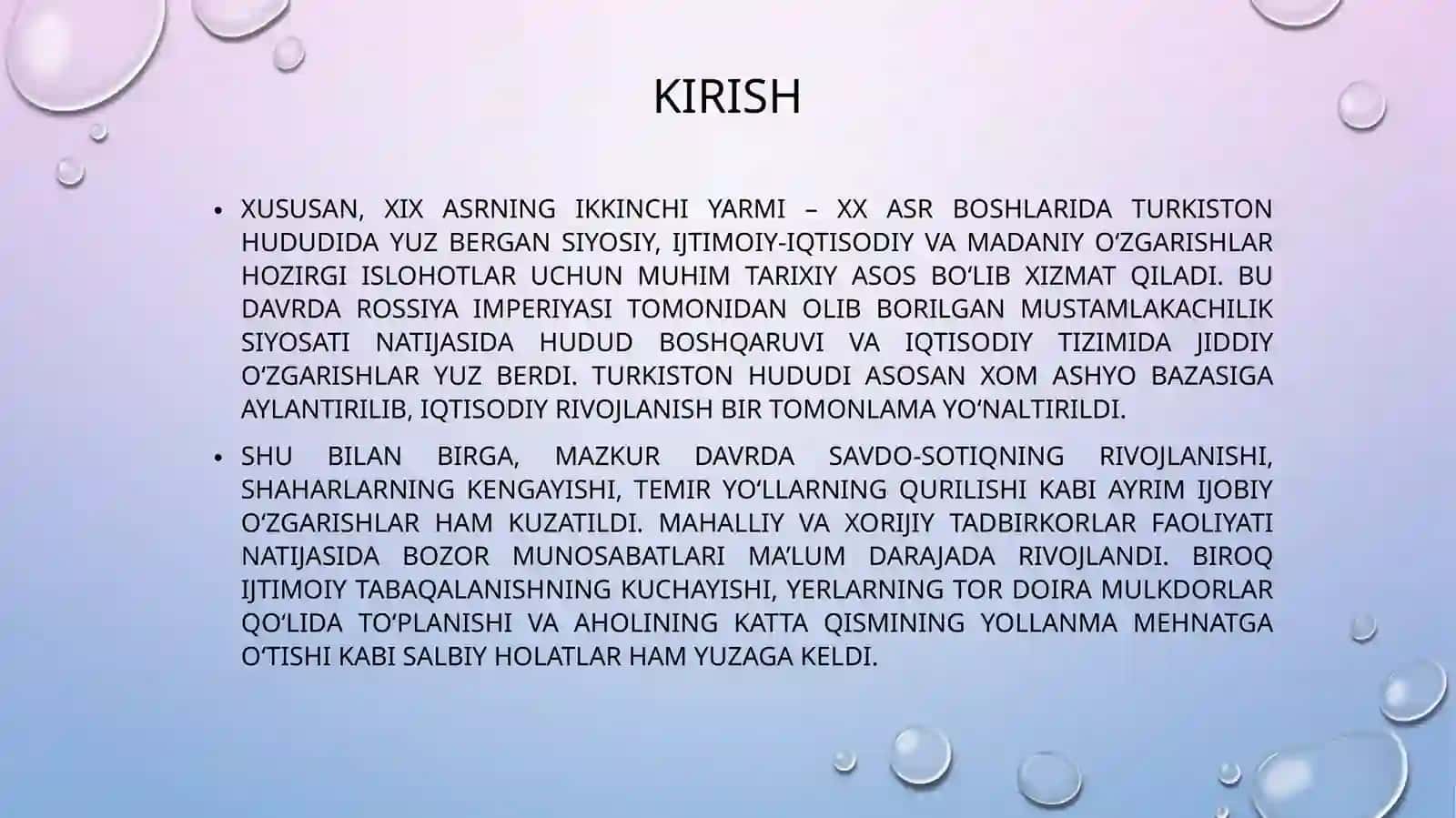 XIX asrning II yarmi – XX asr boshlarida Turkistonda sanoat ishlab chiqarishining shakllanishi 3
