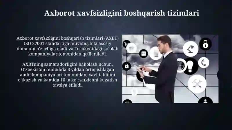 Axborot xavfsizligini boshqarish tizimlari 3