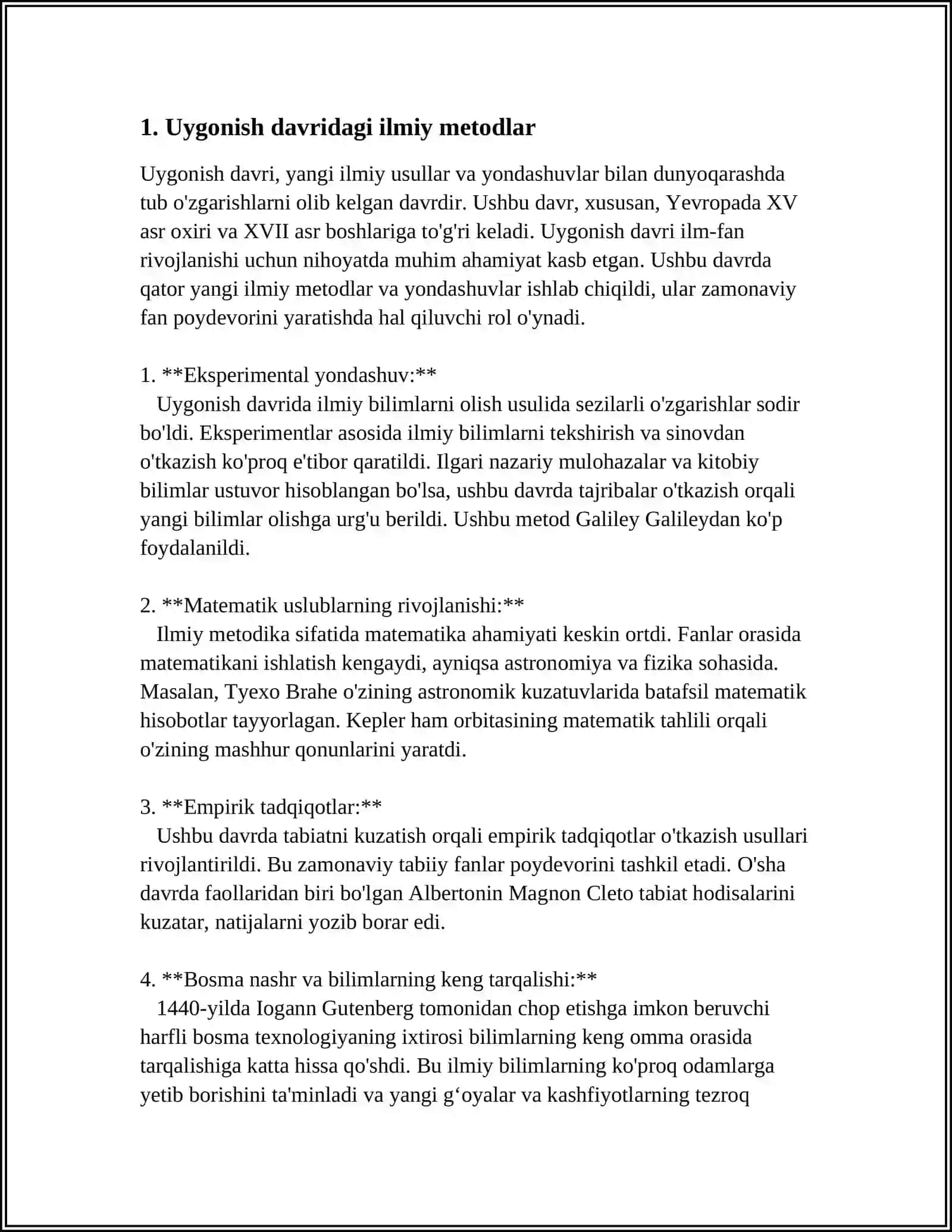 UYGONISH DAVRIDA ANIQ FANLARNING RIVOJLANISHI 3