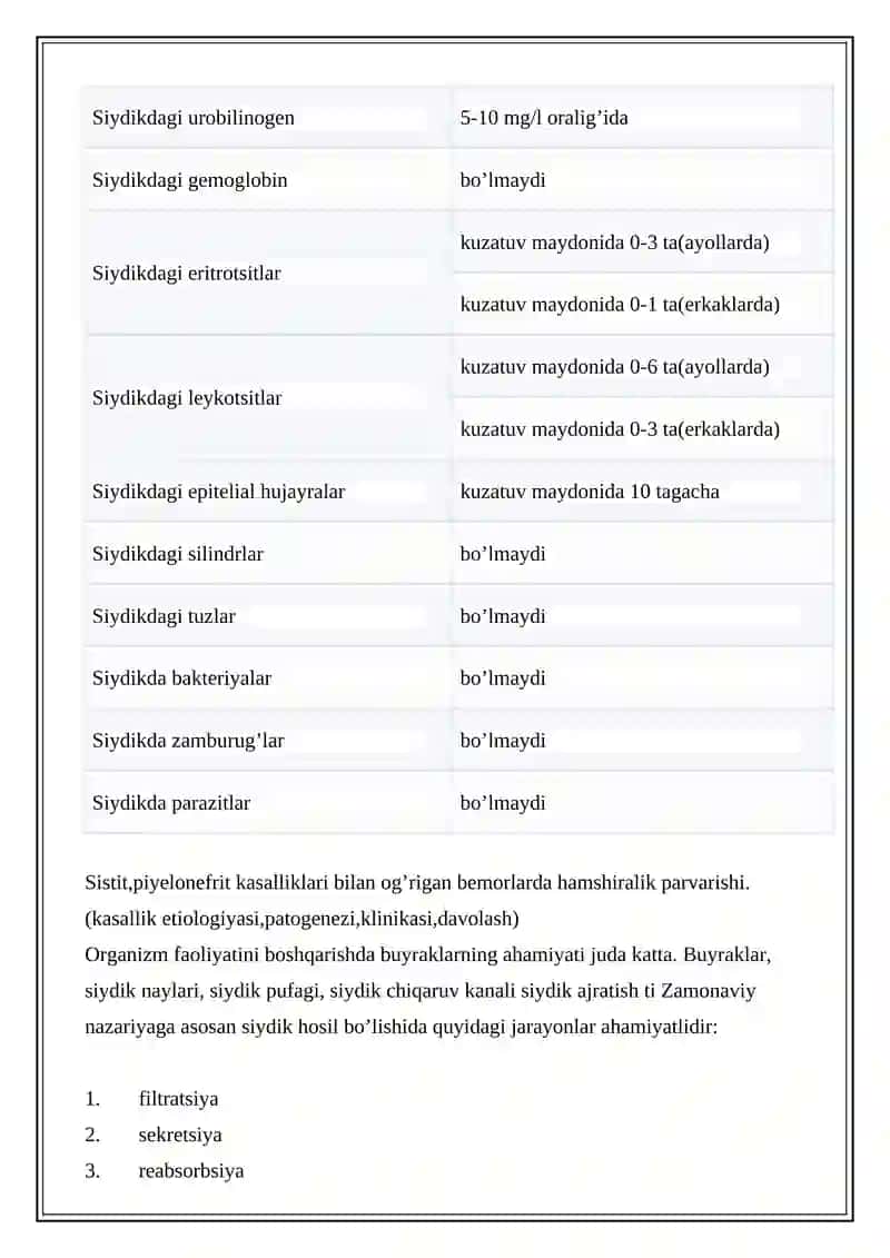 SIYDIK CHIQARISH VA AJRATISH A’ZOLARI KASALLIKLARI 3