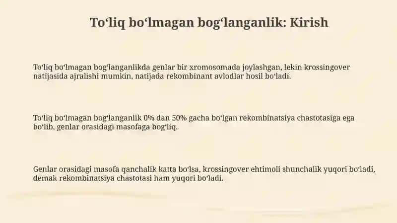 Bog'langanlik va Krossover 3