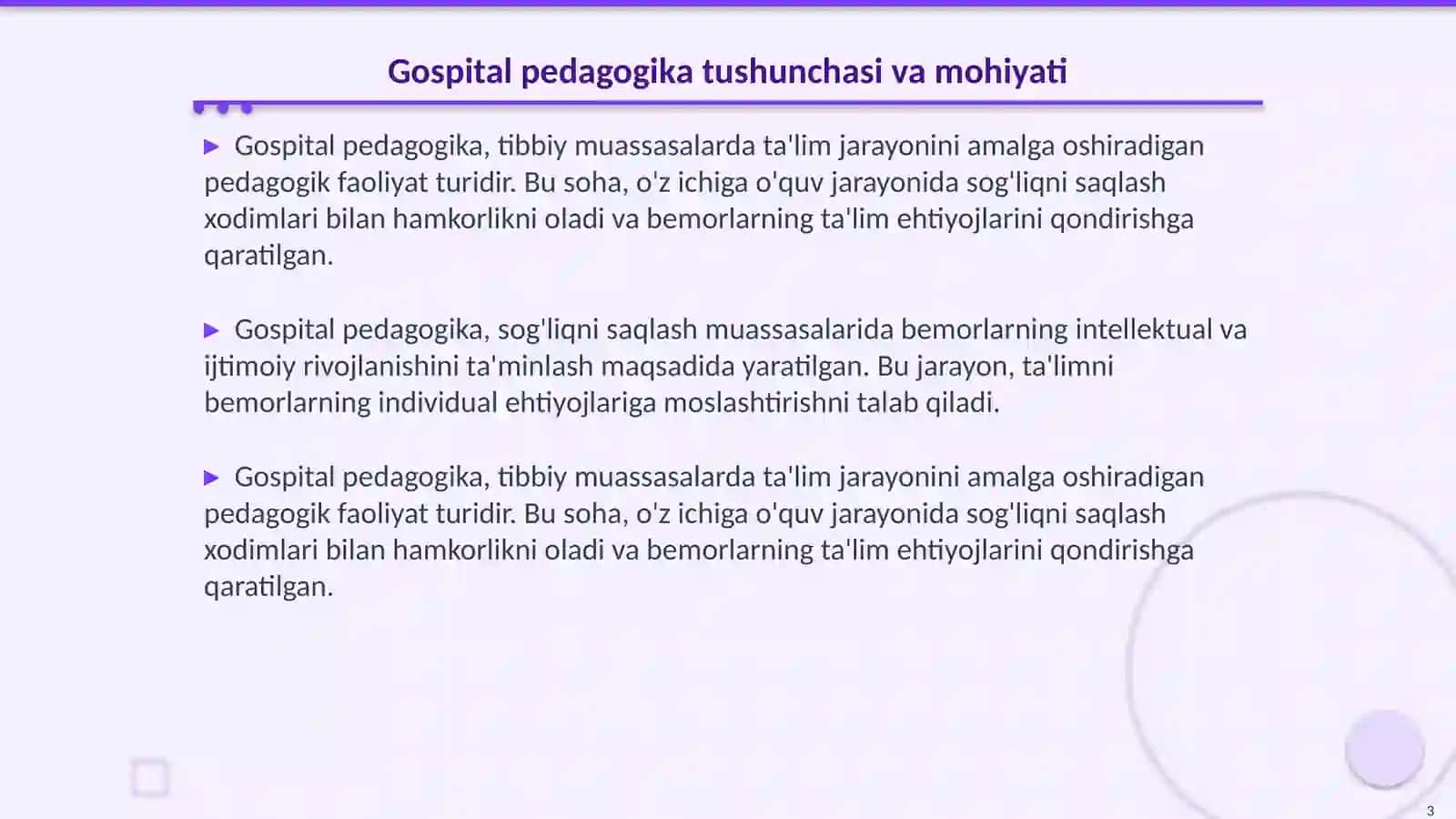 Gospital pedagogika-inklyuziyaning ajralmas qismi sifatida 3