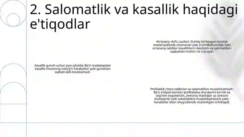 Salomatlik Va Kasallik Haqidagi Fikrlarning OʻZiga Xos Xususiyatlari 3