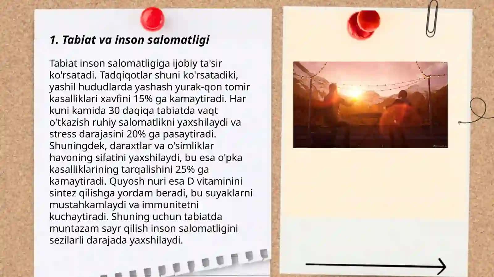 Tabiatning tutgan o'rni 3