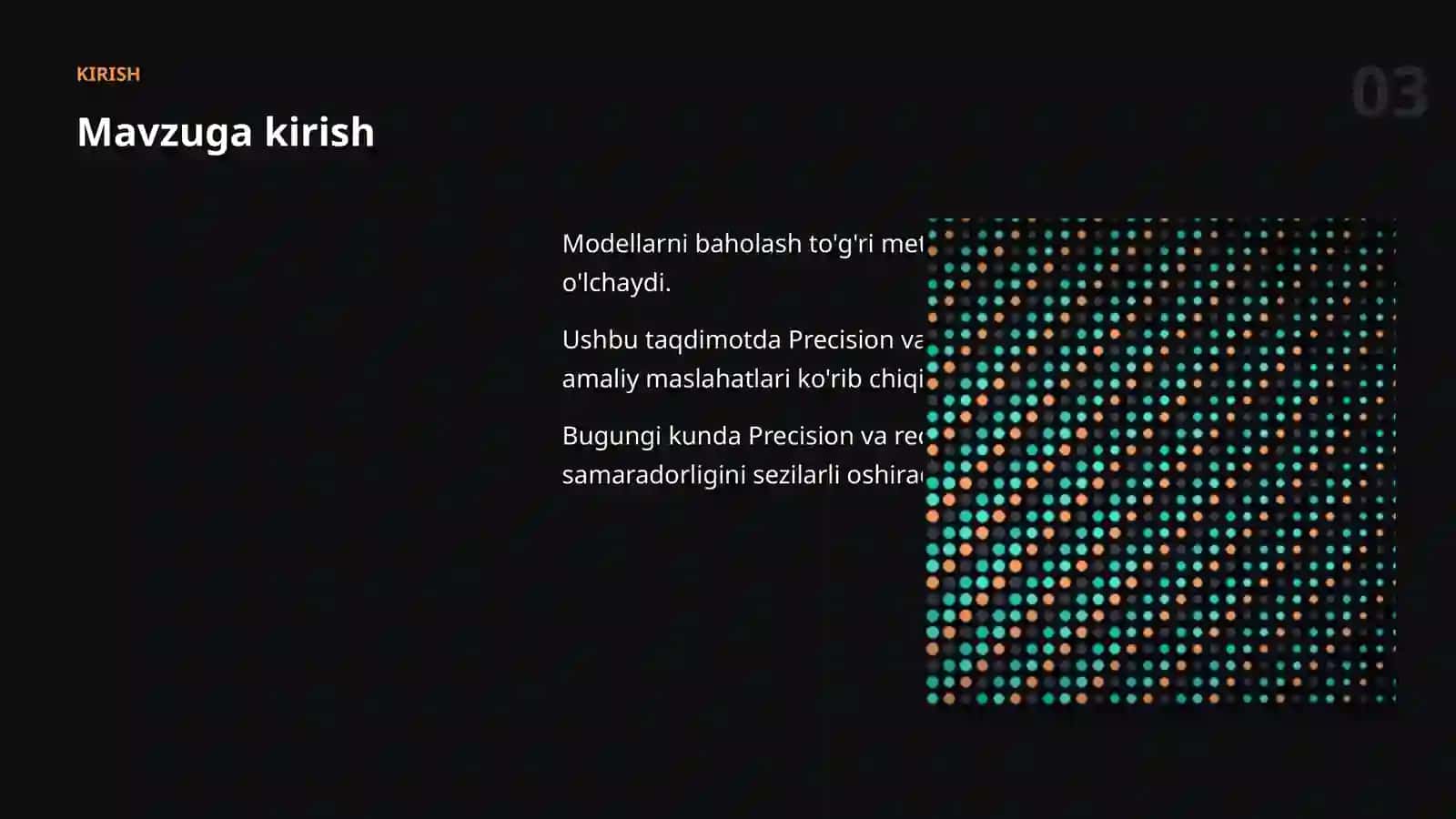 AI MODELLARNI BAHOLASH 3