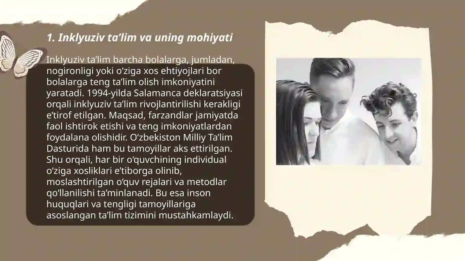 Inklyuziv talim va birgalikda oqitish ularning asosiy farqlarini asoslash 3