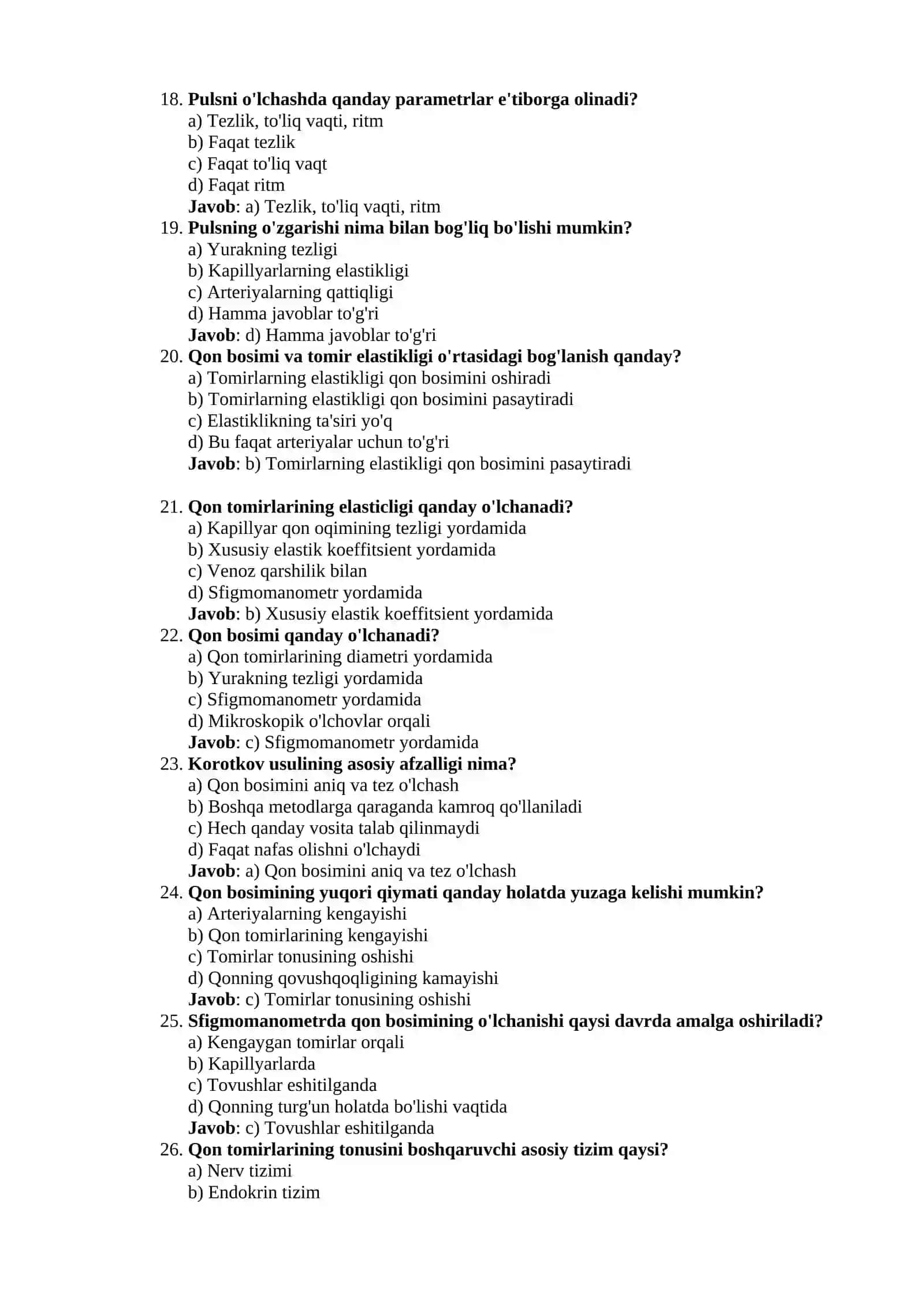 Test savollari va javoblar 3
