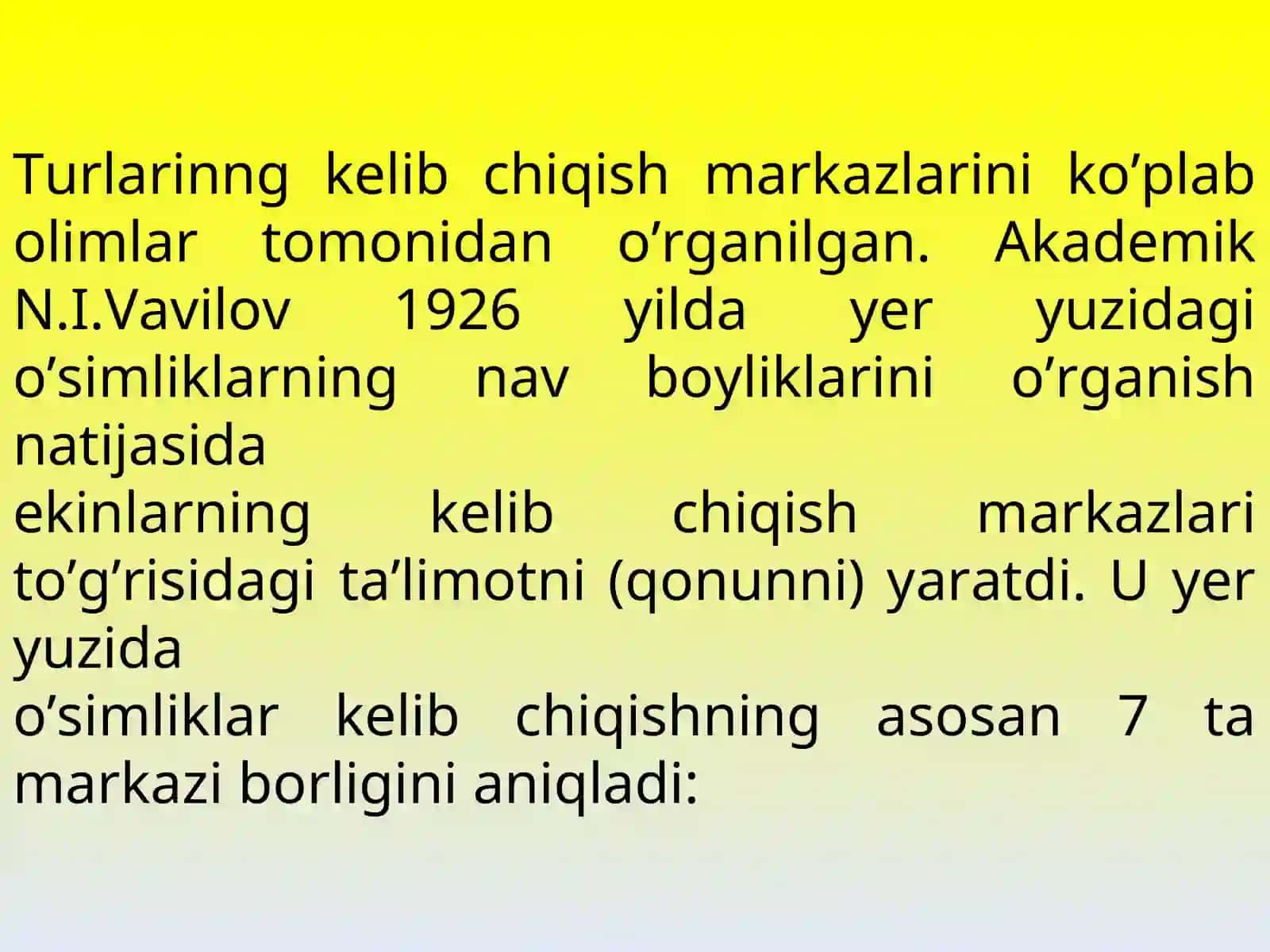 Uy tirik organizmlarining kelib chiqish markazlari 3