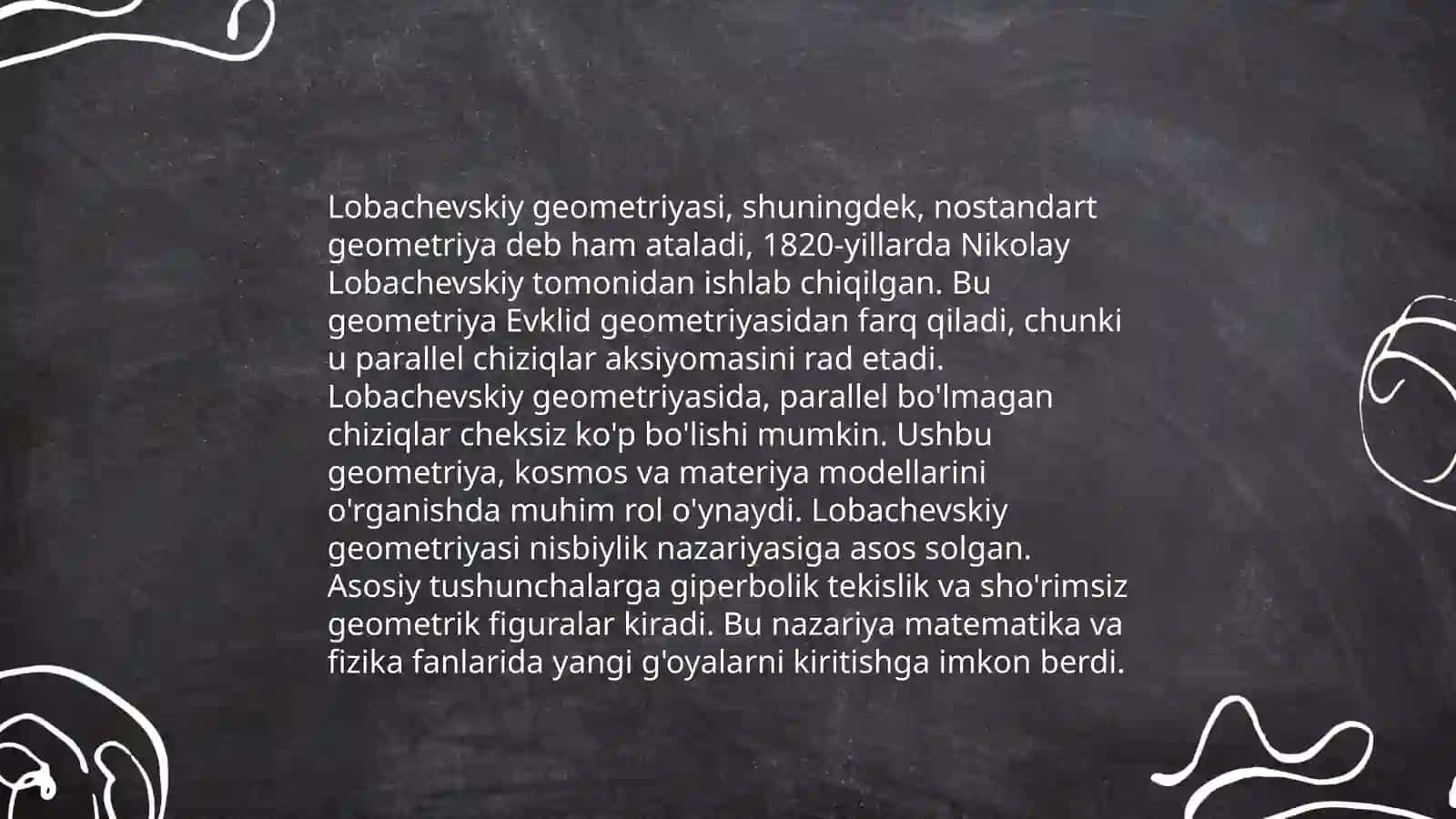 Lobachevskiy geometriyasi kirish 3
