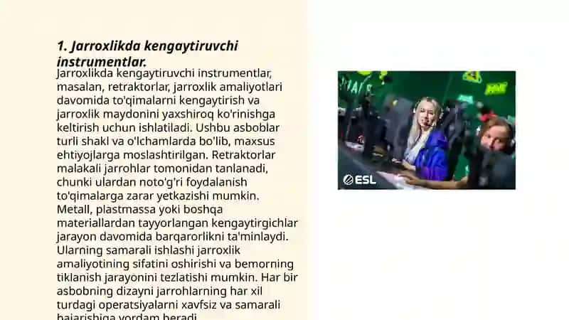 Jarroxlikda kengaytiruvchi instrumentlar 3