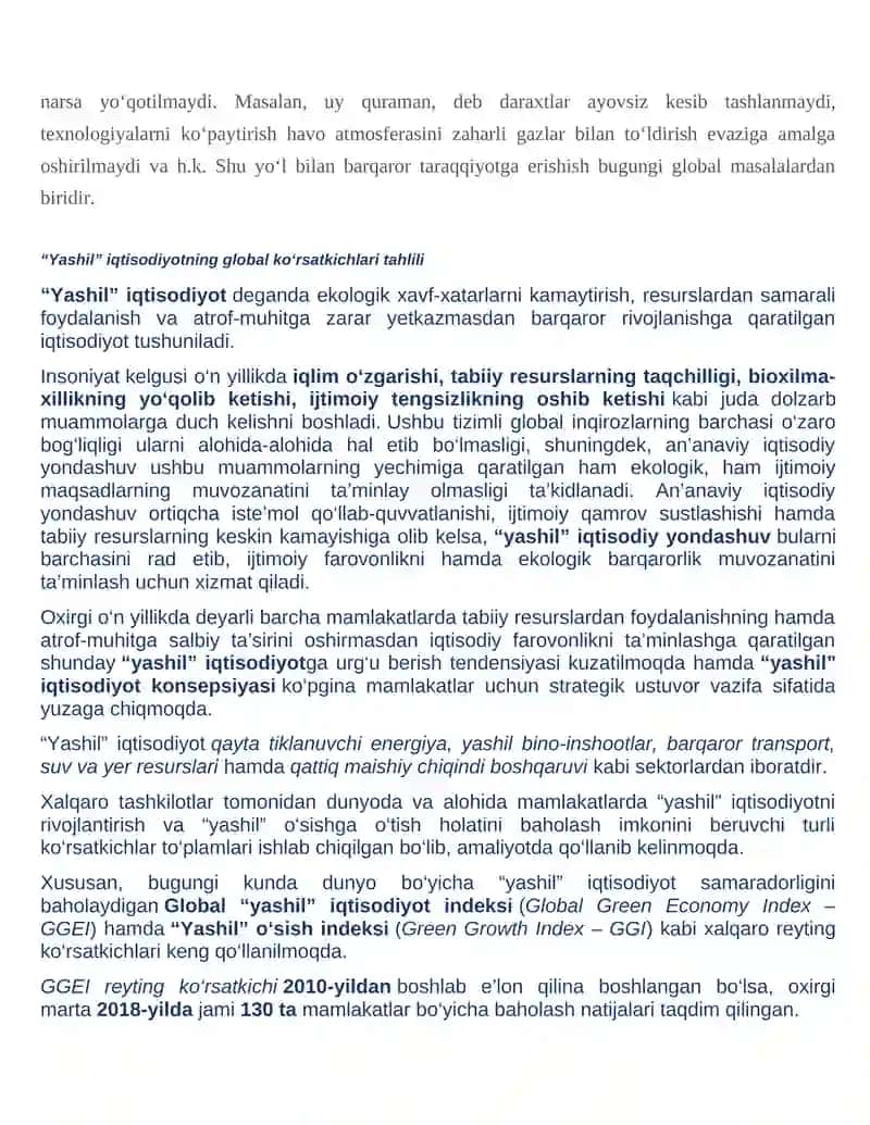 Yashil iqtisodiyot nima? 3