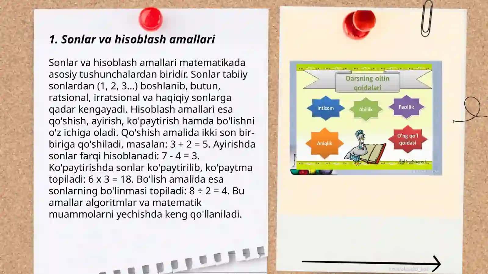 Sonlar va hisoblash amallari 3
