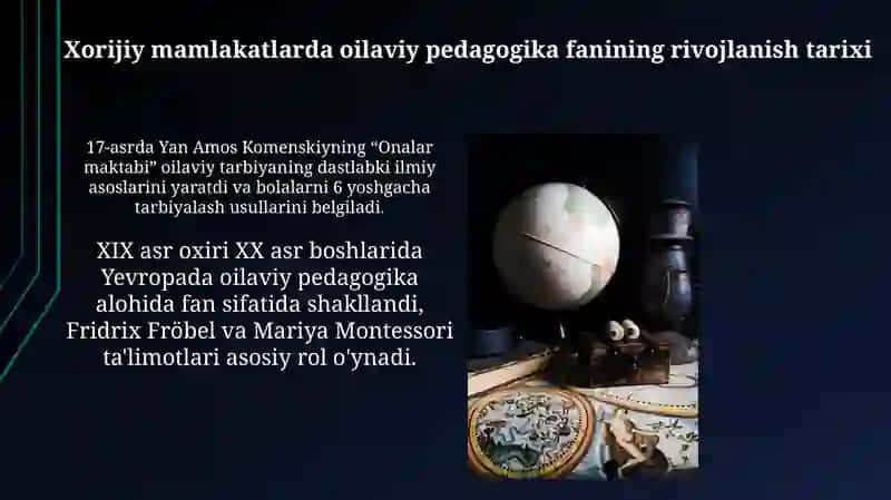 Xorijiy davlatlar va Òzbekistonda Oila Pedagogikasi fanning rivojlanish tarixi 3