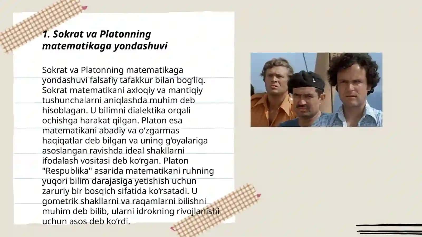 Sokrat va Platonning matematikaga yondashuvi 3