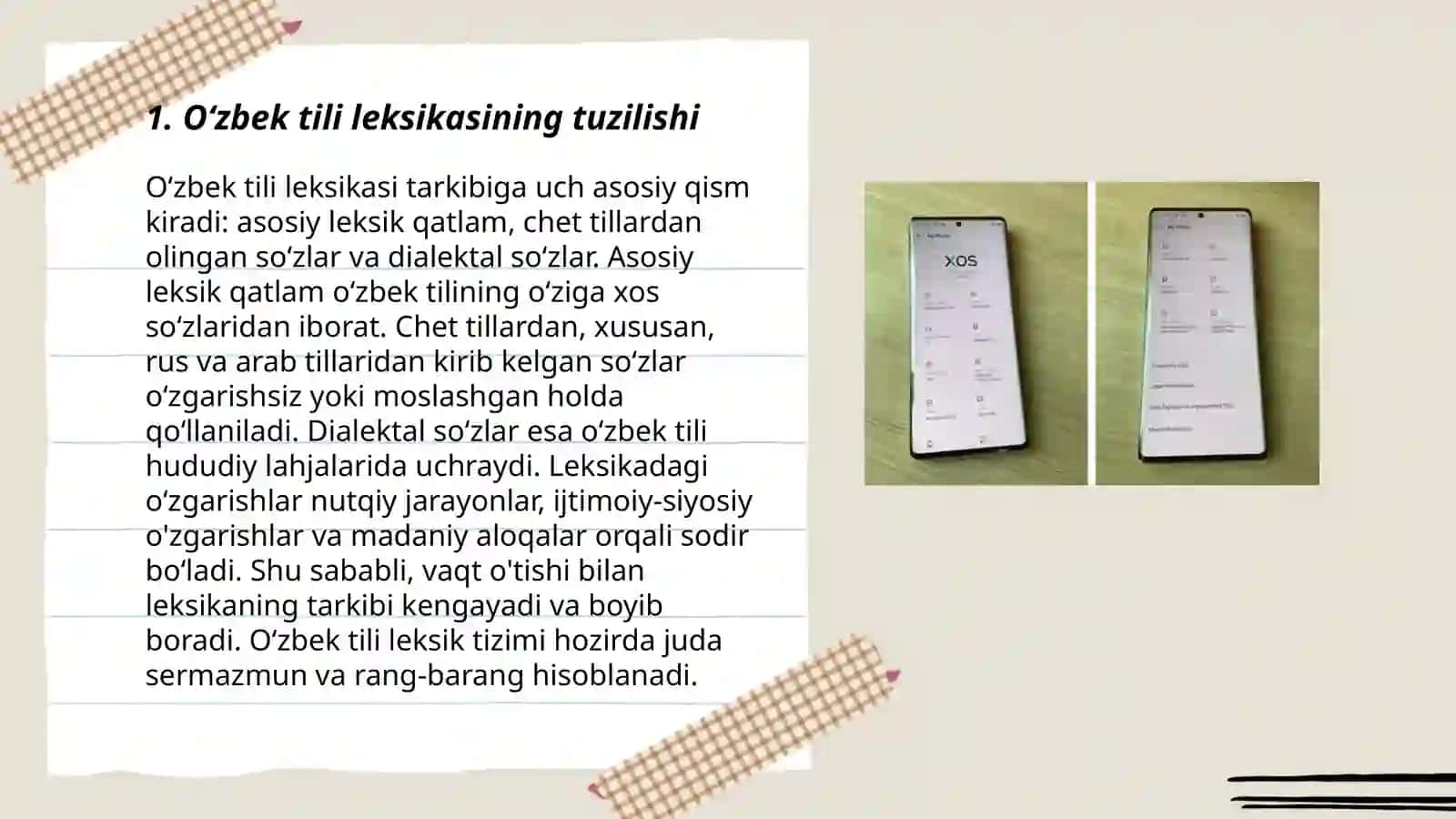 Oʻzbek tili leksikasida oʻz va oʻzlashgan qatlamlar leksemalarning ishlatilishi 3