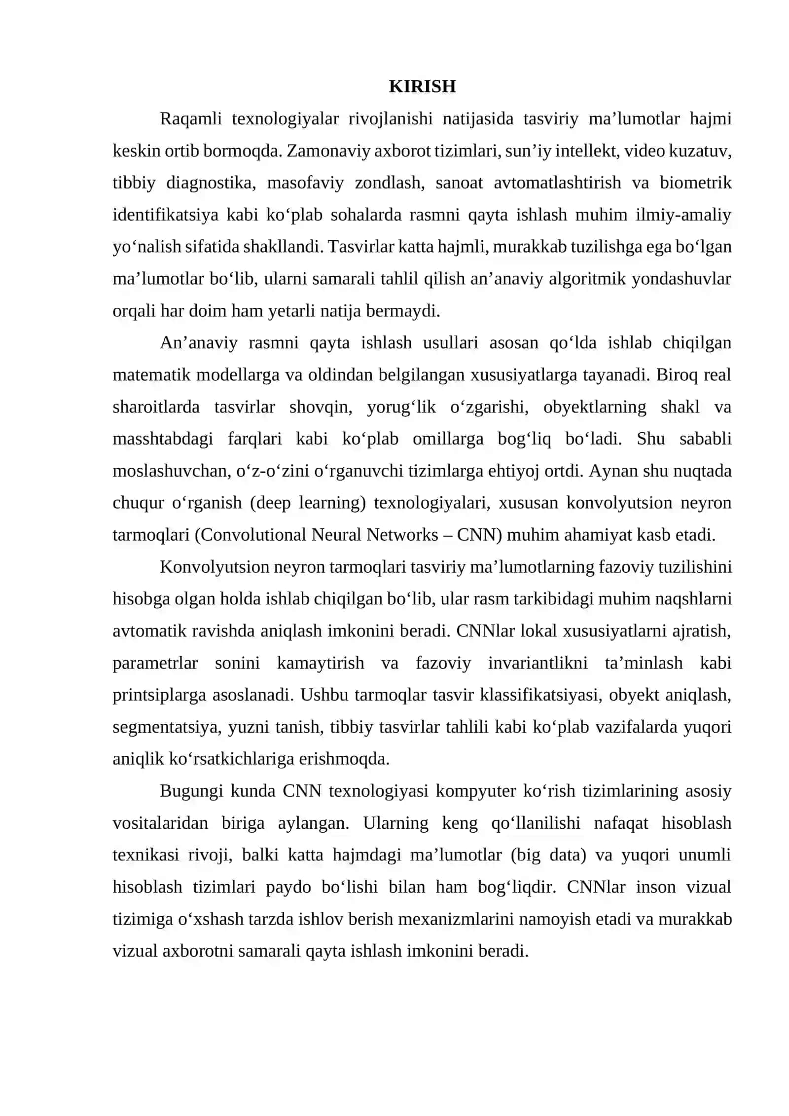 Rasmni qayta ishlashda konvolyutsion neyron tarmoqlari (CNN)ga kirish 3