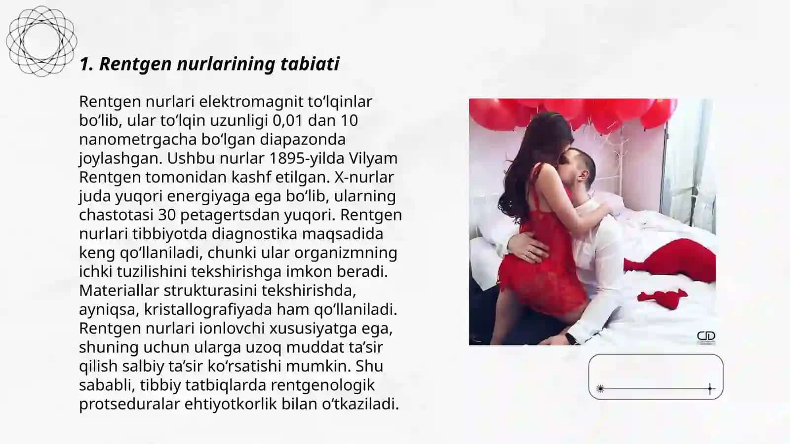 Rentgen nurlarini aks qaytarish shartlari va yutilishi 3