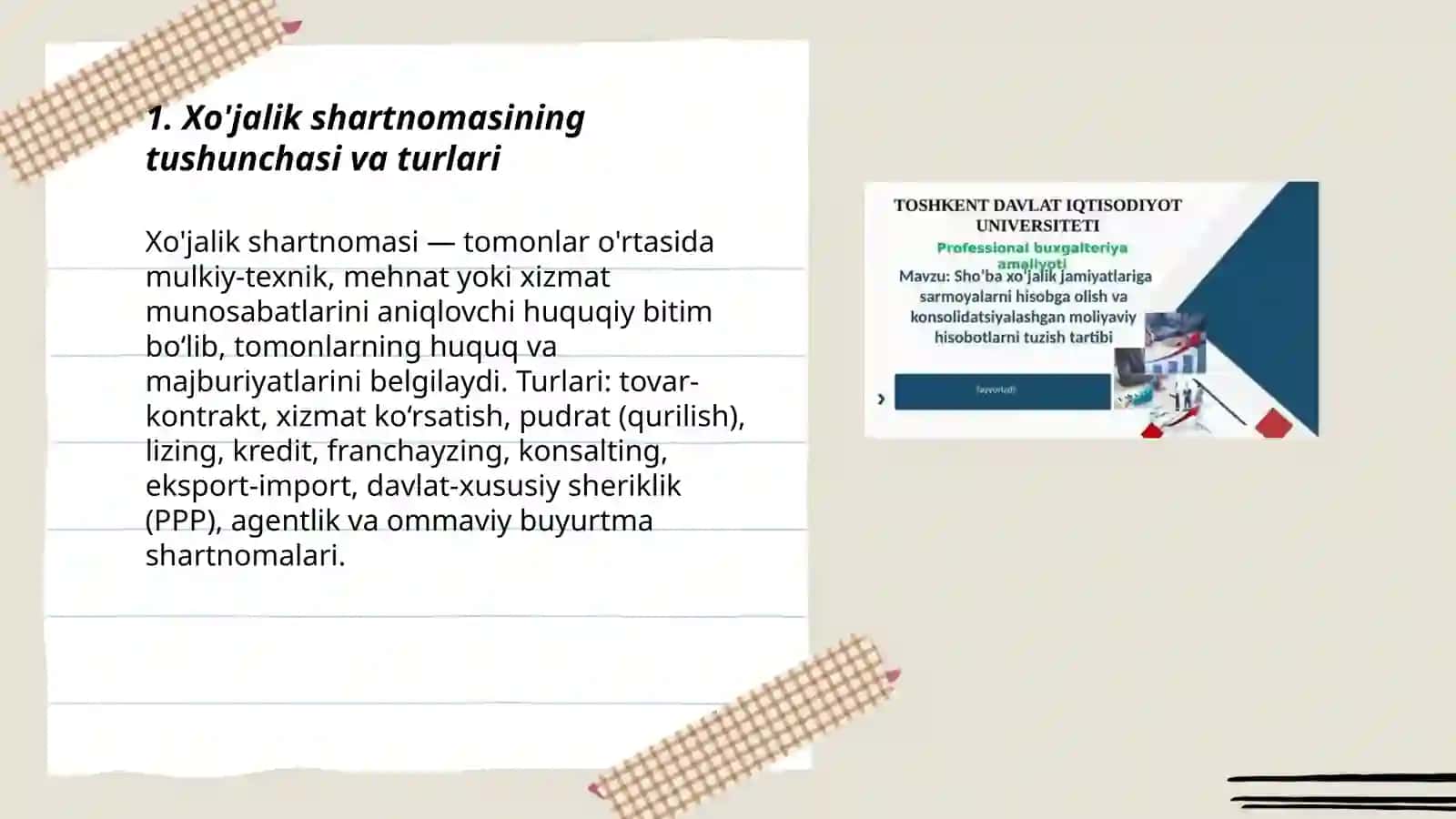 Xo'jalik shartnomalarini tuzish, o'zgartirish va bekor qilish tartibi 3