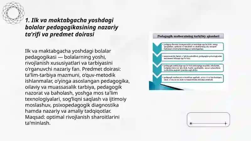 Ilk va maktabgacha yoshdagi bolalar pedagogikasi fanining nazariy asoslari 3