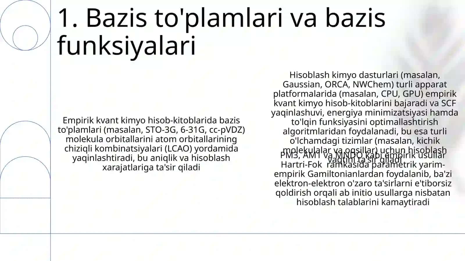 Emperik kvant kimyoviy hisoblash uslubi 3